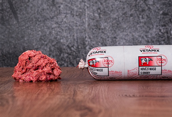 Hovädzie mäso s drobmi