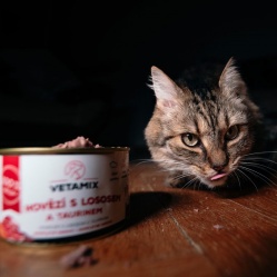 Hovězí s lososem a taurinem 400 g