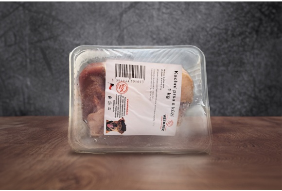 Kachní prsa s kůží 1 kg