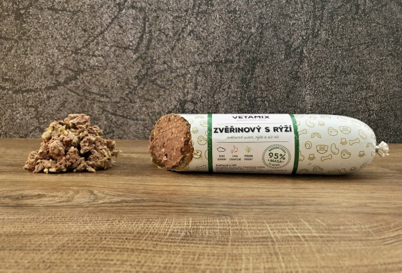 Zvěřinový s rýží 850 g